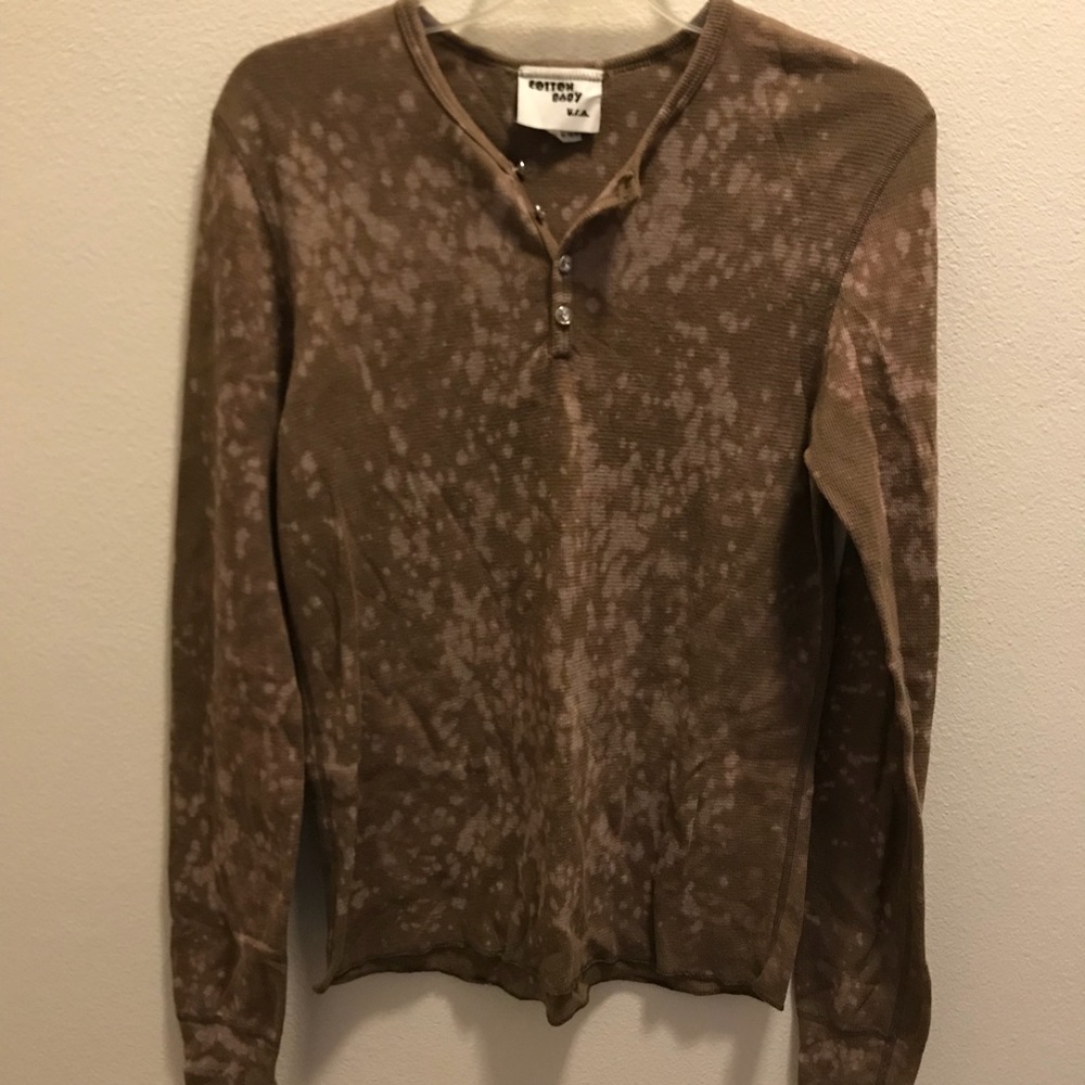 Brown long sleeve shirt